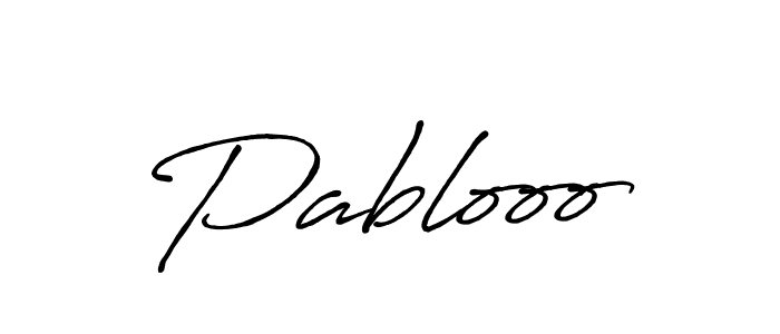 Create a beautiful signature design for name Pablooo. With this signature (Antro_Vectra_Bolder) fonts, you can make a handwritten signature for free. Pablooo signature style 7 images and pictures png