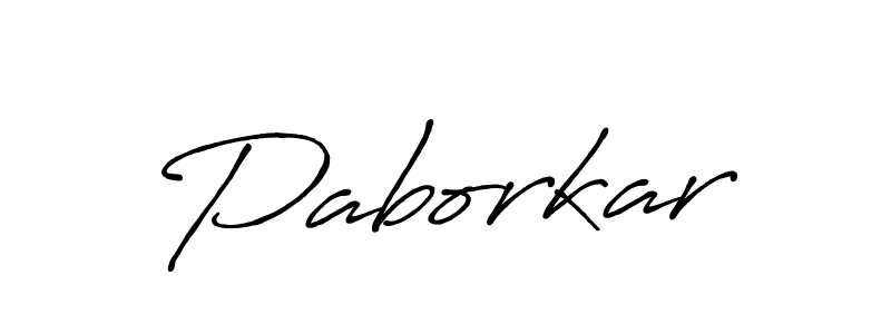 Create a beautiful signature design for name Paborkar. With this signature (Antro_Vectra_Bolder) fonts, you can make a handwritten signature for free. Paborkar signature style 7 images and pictures png