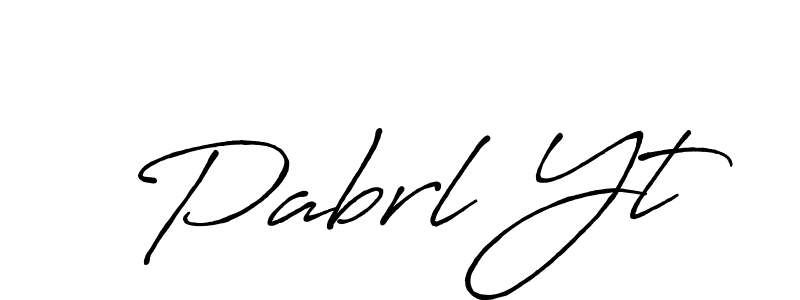 Once you've used our free online signature maker to create your best signature Antro_Vectra_Bolder style, it's time to enjoy all of the benefits that Pabrl Yt name signing documents. Pabrl Yt signature style 7 images and pictures png