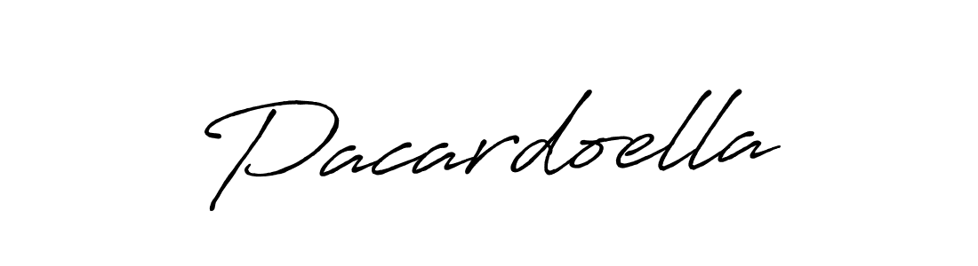 How to make Pacardoella signature? Antro_Vectra_Bolder is a professional autograph style. Create handwritten signature for Pacardoella name. Pacardoella signature style 7 images and pictures png