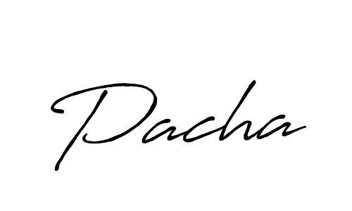 Pacha stylish signature style. Best Handwritten Sign (Antro_Vectra_Bolder) for my name. Handwritten Signature Collection Ideas for my name Pacha. Pacha signature style 7 images and pictures png