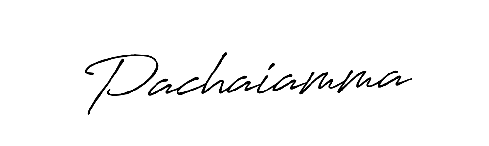 Make a beautiful signature design for name Pachaiamma. With this signature (Antro_Vectra_Bolder) style, you can create a handwritten signature for free. Pachaiamma signature style 7 images and pictures png