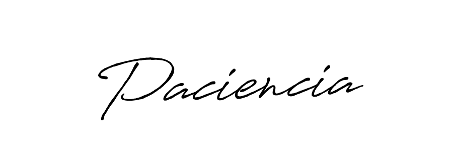 Also we have Paciencia name is the best signature style. Create professional handwritten signature collection using Antro_Vectra_Bolder autograph style. Paciencia signature style 7 images and pictures png