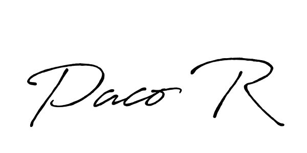 This is the best signature style for the Paco R name. Also you like these signature font (Antro_Vectra_Bolder). Mix name signature. Paco R signature style 7 images and pictures png