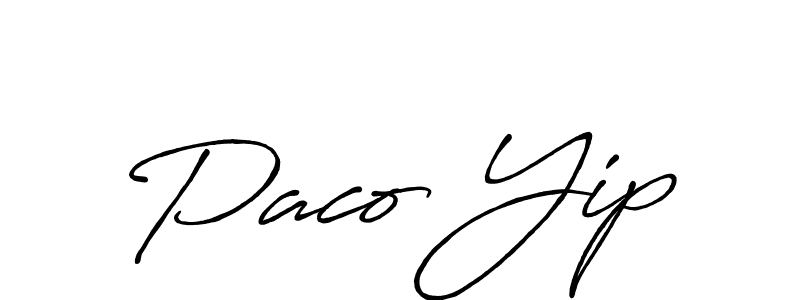 Here are the top 10 professional signature styles for the name Paco Yip. These are the best autograph styles you can use for your name. Paco Yip signature style 7 images and pictures png