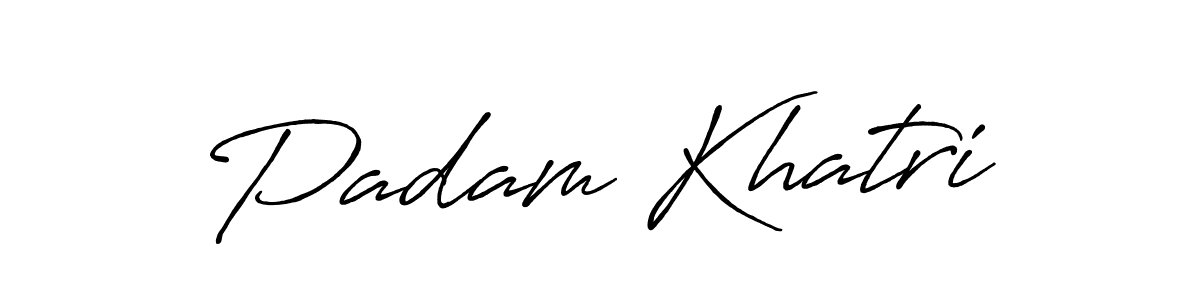 Make a beautiful signature design for name Padam Khatri. Use this online signature maker to create a handwritten signature for free. Padam Khatri signature style 7 images and pictures png
