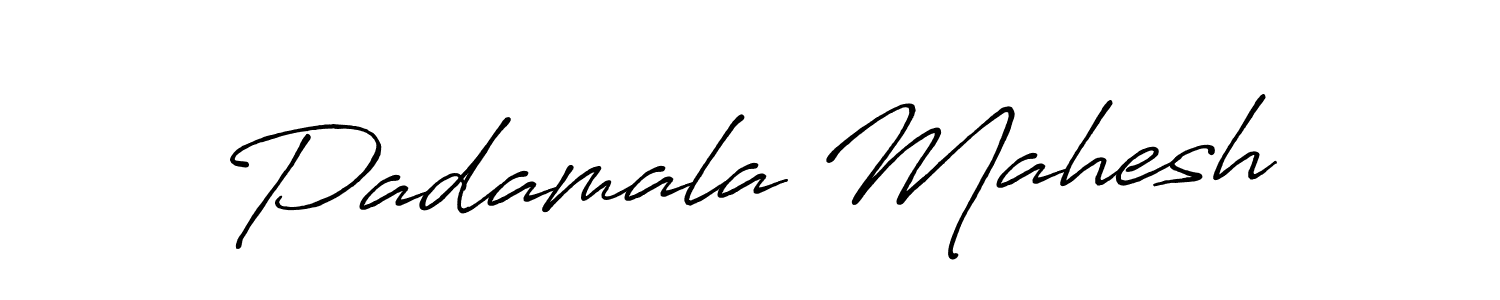 You can use this online signature creator to create a handwritten signature for the name Padamala Mahesh. This is the best online autograph maker. Padamala Mahesh signature style 7 images and pictures png