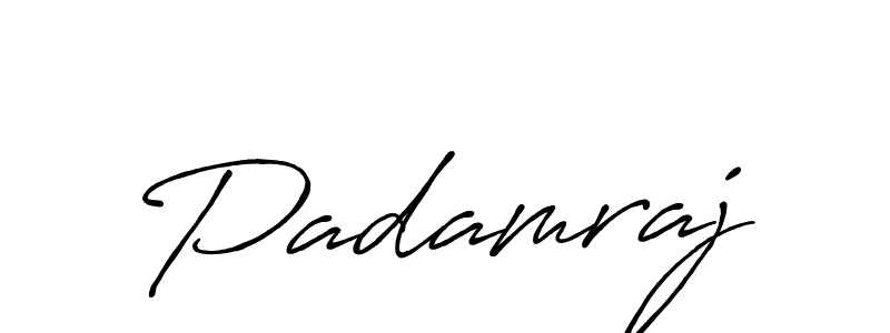 Use a signature maker to create a handwritten signature online. With this signature software, you can design (Antro_Vectra_Bolder) your own signature for name Padamraj. Padamraj signature style 7 images and pictures png