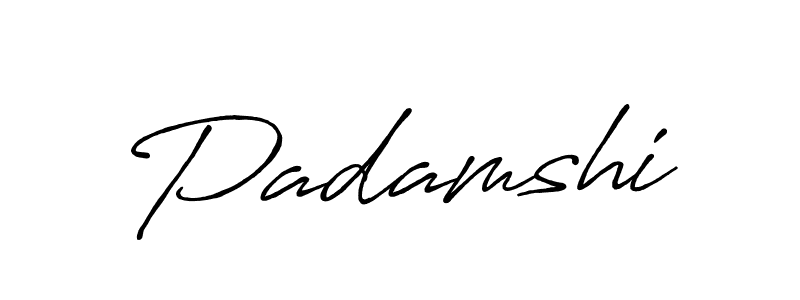 Padamshi stylish signature style. Best Handwritten Sign (Antro_Vectra_Bolder) for my name. Handwritten Signature Collection Ideas for my name Padamshi. Padamshi signature style 7 images and pictures png