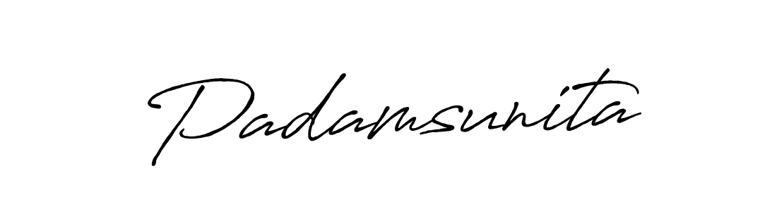 How to Draw Padamsunita signature style? Antro_Vectra_Bolder is a latest design signature styles for name Padamsunita. Padamsunita signature style 7 images and pictures png