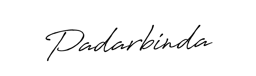 Make a beautiful signature design for name Padarbinda. With this signature (Antro_Vectra_Bolder) style, you can create a handwritten signature for free. Padarbinda signature style 7 images and pictures png