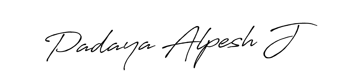How to make Padaya Alpesh J signature? Antro_Vectra_Bolder is a professional autograph style. Create handwritten signature for Padaya Alpesh J name. Padaya Alpesh J signature style 7 images and pictures png