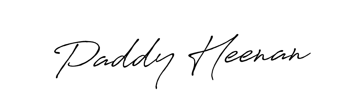 Paddy Heenan stylish signature style. Best Handwritten Sign (Antro_Vectra_Bolder) for my name. Handwritten Signature Collection Ideas for my name Paddy Heenan. Paddy Heenan signature style 7 images and pictures png