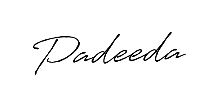 How to make Padeeda name signature. Use Antro_Vectra_Bolder style for creating short signs online. This is the latest handwritten sign. Padeeda signature style 7 images and pictures png