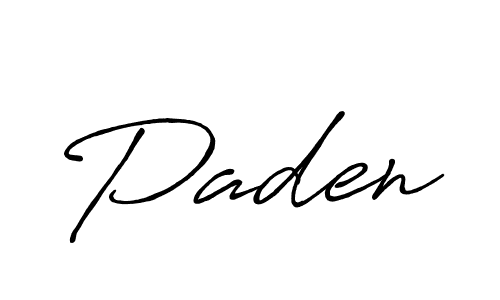 Make a beautiful signature design for name Paden. With this signature (Antro_Vectra_Bolder) style, you can create a handwritten signature for free. Paden signature style 7 images and pictures png