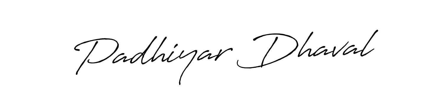 Padhiyar Dhaval stylish signature style. Best Handwritten Sign (Antro_Vectra_Bolder) for my name. Handwritten Signature Collection Ideas for my name Padhiyar Dhaval. Padhiyar Dhaval signature style 7 images and pictures png