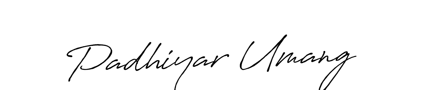 Padhiyar Umang stylish signature style. Best Handwritten Sign (Antro_Vectra_Bolder) for my name. Handwritten Signature Collection Ideas for my name Padhiyar Umang. Padhiyar Umang signature style 7 images and pictures png