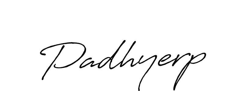 Make a beautiful signature design for name Padhyerp. With this signature (Antro_Vectra_Bolder) style, you can create a handwritten signature for free. Padhyerp signature style 7 images and pictures png