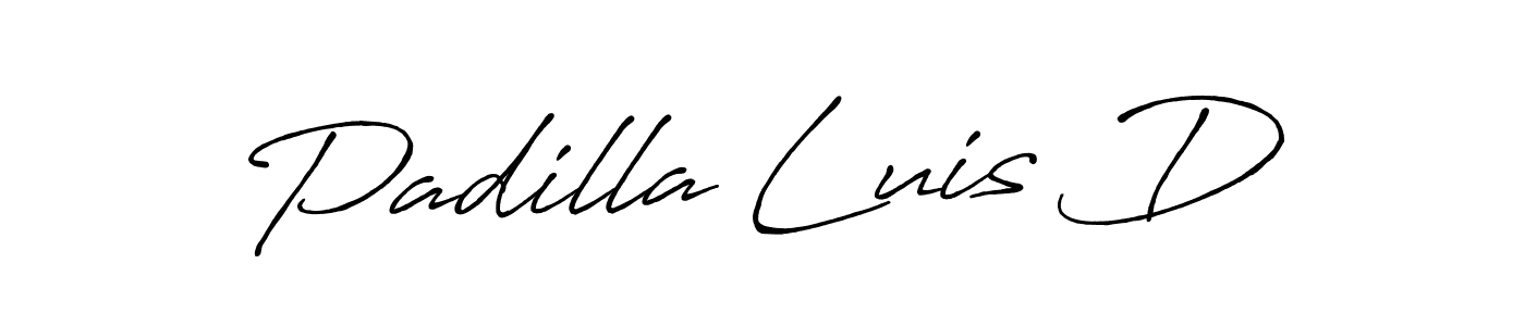 Also You can easily find your signature by using the search form. We will create Padilla Luis D name handwritten signature images for you free of cost using Antro_Vectra_Bolder sign style. Padilla Luis D signature style 7 images and pictures png