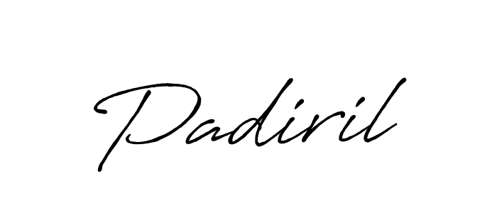 Use a signature maker to create a handwritten signature online. With this signature software, you can design (Antro_Vectra_Bolder) your own signature for name Padiril. Padiril signature style 7 images and pictures png