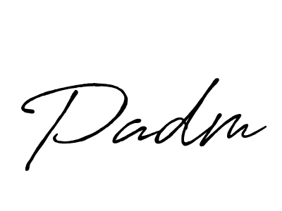How to make Padm name signature. Use Antro_Vectra_Bolder style for creating short signs online. This is the latest handwritten sign. Padm signature style 7 images and pictures png