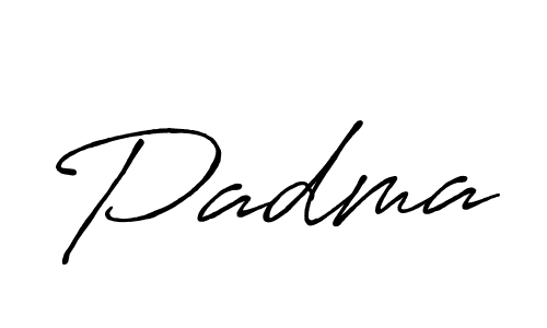 Make a beautiful signature design for name Padma. With this signature (Antro_Vectra_Bolder) style, you can create a handwritten signature for free. Padma signature style 7 images and pictures png