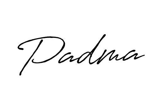 Make a beautiful signature design for name Padma. With this signature (Antro_Vectra_Bolder) style, you can create a handwritten signature for free. Padma signature style 7 images and pictures png