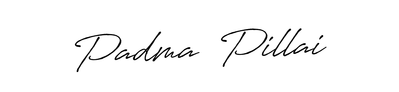 Create a beautiful signature design for name Padma  Pillai. With this signature (Antro_Vectra_Bolder) fonts, you can make a handwritten signature for free. Padma  Pillai signature style 7 images and pictures png