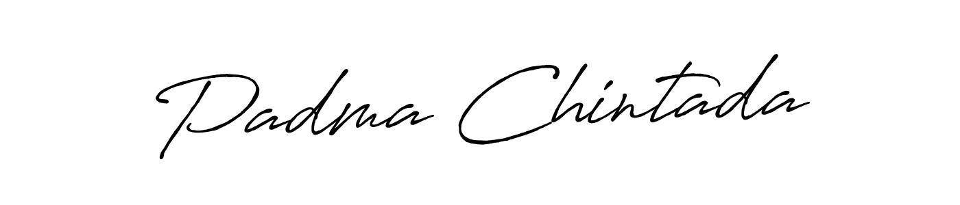 Padma Chintada stylish signature style. Best Handwritten Sign (Antro_Vectra_Bolder) for my name. Handwritten Signature Collection Ideas for my name Padma Chintada. Padma Chintada signature style 7 images and pictures png