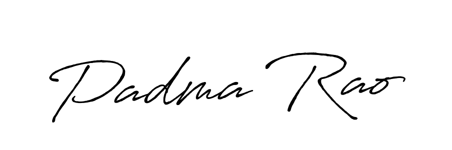 How to make Padma Rao name signature. Use Antro_Vectra_Bolder style for creating short signs online. This is the latest handwritten sign. Padma Rao signature style 7 images and pictures png
