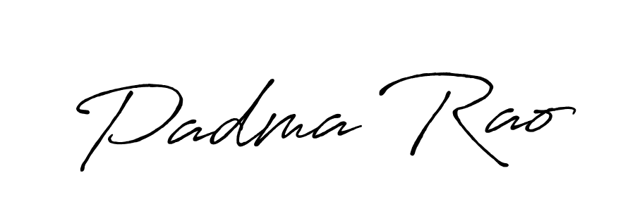 How to make Padma Rao name signature. Use Antro_Vectra_Bolder style for creating short signs online. This is the latest handwritten sign. Padma Rao signature style 7 images and pictures png