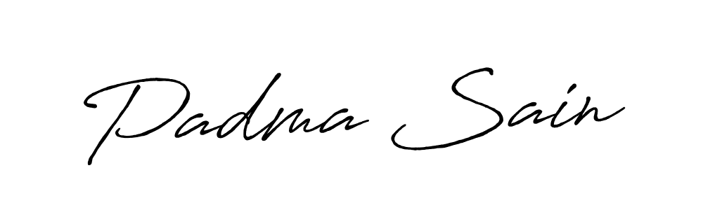 How to make Padma Sain signature? Antro_Vectra_Bolder is a professional autograph style. Create handwritten signature for Padma Sain name. Padma Sain signature style 7 images and pictures png