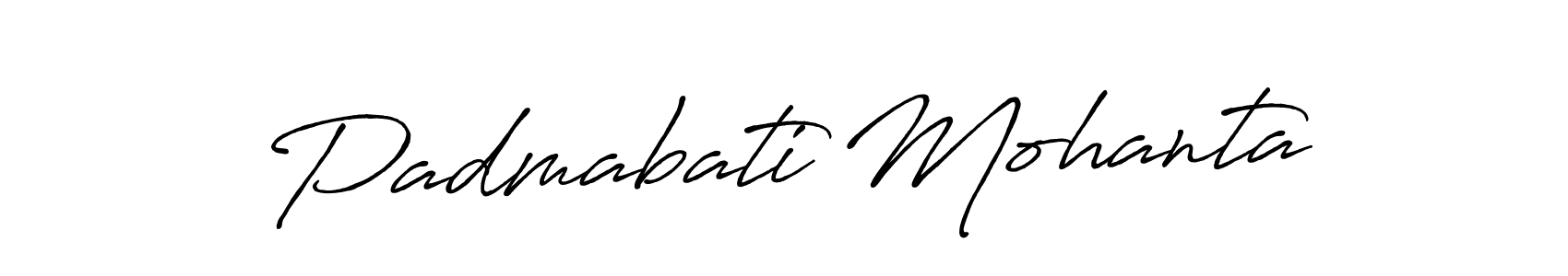Make a beautiful signature design for name Padmabati Mohanta. With this signature (Antro_Vectra_Bolder) style, you can create a handwritten signature for free. Padmabati Mohanta signature style 7 images and pictures png