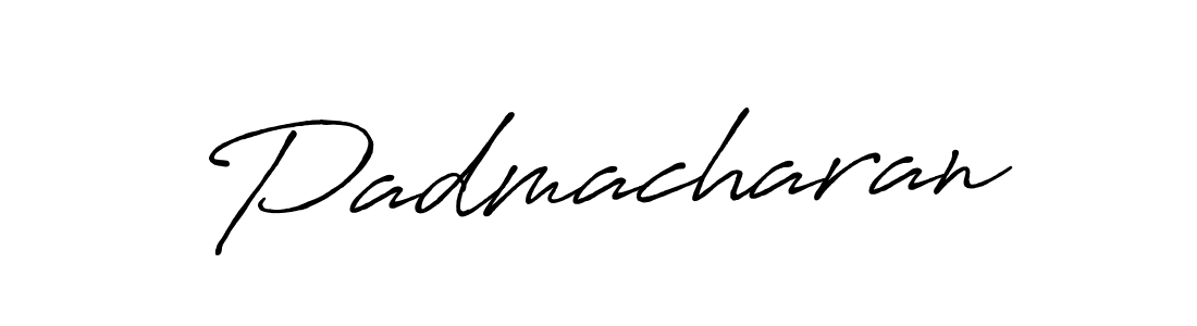 Use a signature maker to create a handwritten signature online. With this signature software, you can design (Antro_Vectra_Bolder) your own signature for name Padmacharan. Padmacharan signature style 7 images and pictures png