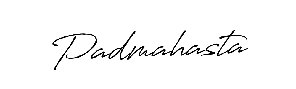 Use a signature maker to create a handwritten signature online. With this signature software, you can design (Antro_Vectra_Bolder) your own signature for name Padmahasta. Padmahasta signature style 7 images and pictures png