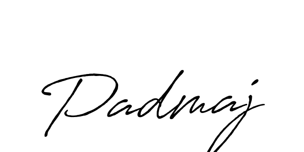 Padmaj stylish signature style. Best Handwritten Sign (Antro_Vectra_Bolder) for my name. Handwritten Signature Collection Ideas for my name Padmaj. Padmaj signature style 7 images and pictures png