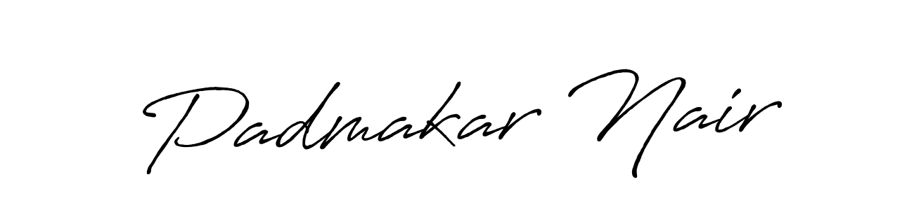 Also we have Padmakar Nair name is the best signature style. Create professional handwritten signature collection using Antro_Vectra_Bolder autograph style. Padmakar Nair signature style 7 images and pictures png
