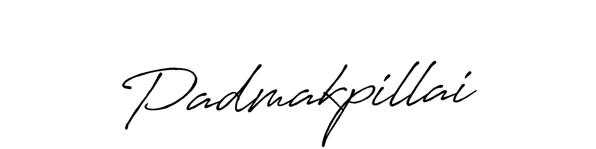 Make a beautiful signature design for name Padmakpillai. With this signature (Antro_Vectra_Bolder) style, you can create a handwritten signature for free. Padmakpillai signature style 7 images and pictures png