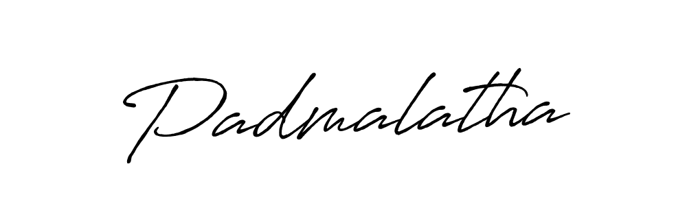 Make a beautiful signature design for name Padmalatha. With this signature (Antro_Vectra_Bolder) style, you can create a handwritten signature for free. Padmalatha signature style 7 images and pictures png