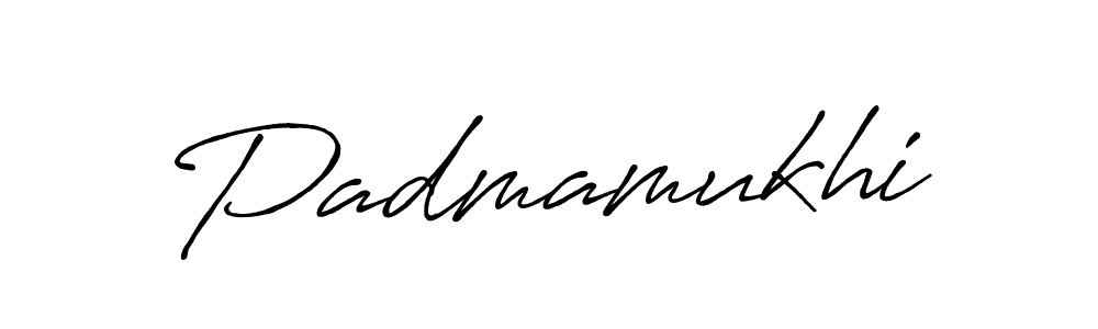 Use a signature maker to create a handwritten signature online. With this signature software, you can design (Antro_Vectra_Bolder) your own signature for name Padmamukhi. Padmamukhi signature style 7 images and pictures png