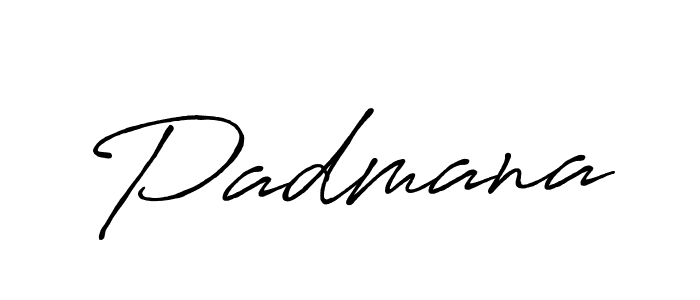 Use a signature maker to create a handwritten signature online. With this signature software, you can design (Antro_Vectra_Bolder) your own signature for name Padmana. Padmana signature style 7 images and pictures png