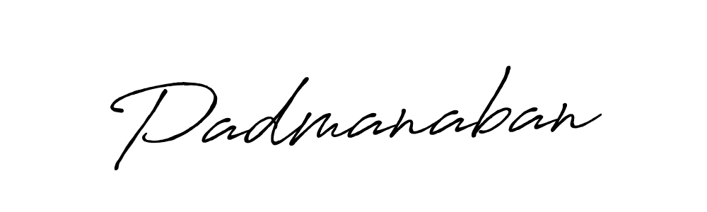 Create a beautiful signature design for name Padmanaban. With this signature (Antro_Vectra_Bolder) fonts, you can make a handwritten signature for free. Padmanaban signature style 7 images and pictures png