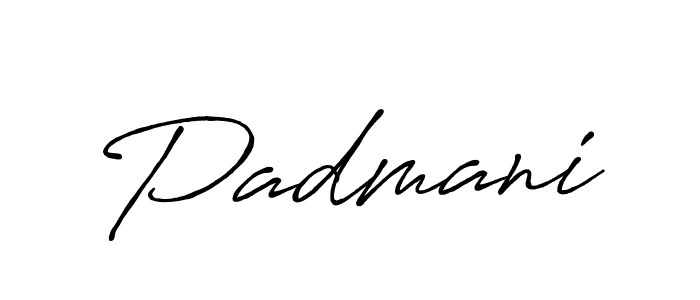 Design your own signature with our free online signature maker. With this signature software, you can create a handwritten (Antro_Vectra_Bolder) signature for name Padmani. Padmani signature style 7 images and pictures png