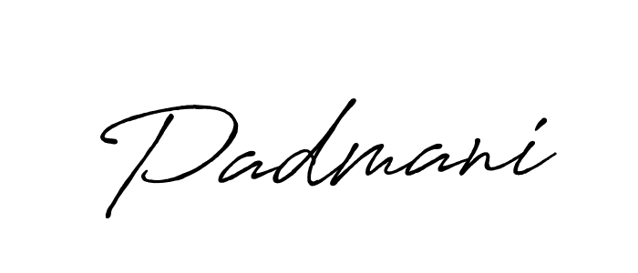 Design your own signature with our free online signature maker. With this signature software, you can create a handwritten (Antro_Vectra_Bolder) signature for name Padmani. Padmani signature style 7 images and pictures png