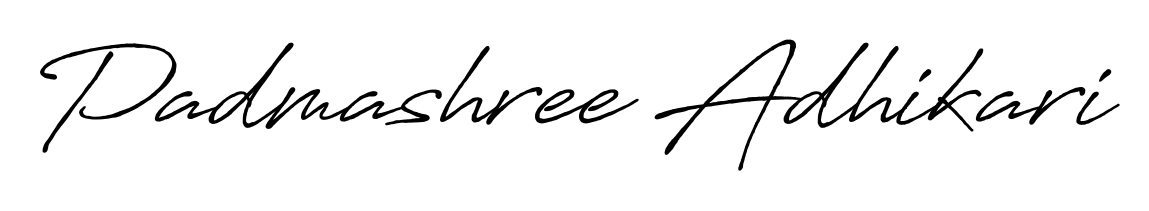 Looking for an artistic signature for Padmashree Adhikari? The Antro_Vectra_Bolder calligraphy style gives a sophisticated flow suitable for business cards and emails. Padmashree Adhikari signature style 7 images and pictures png
