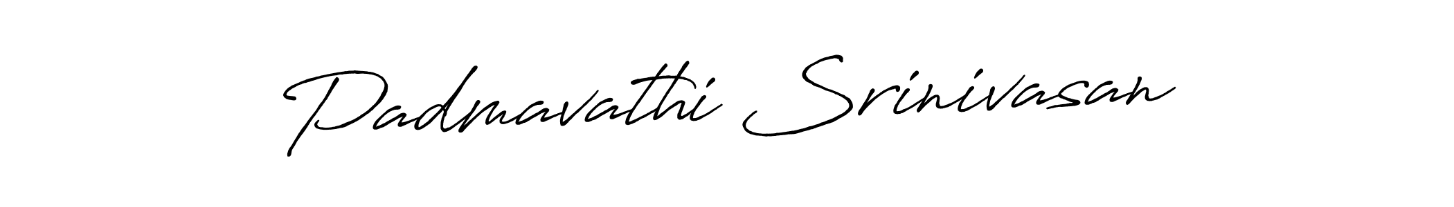 Padmavathi Srinivasan stylish signature style. Best Handwritten Sign (Antro_Vectra_Bolder) for my name. Handwritten Signature Collection Ideas for my name Padmavathi Srinivasan. Padmavathi Srinivasan signature style 7 images and pictures png