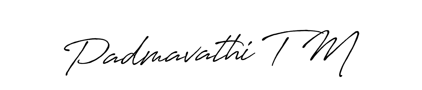 The best way (Antro_Vectra_Bolder) to make a short signature is to pick only two or three words in your name. The name Padmavathi T M include a total of six letters. For converting this name. Padmavathi T M signature style 7 images and pictures png