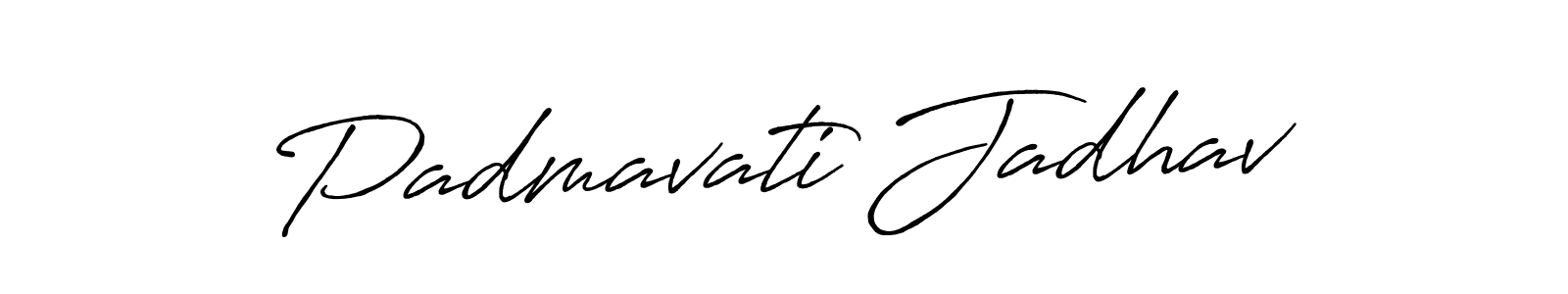 Padmavati Jadhav stylish signature style. Best Handwritten Sign (Antro_Vectra_Bolder) for my name. Handwritten Signature Collection Ideas for my name Padmavati Jadhav. Padmavati Jadhav signature style 7 images and pictures png