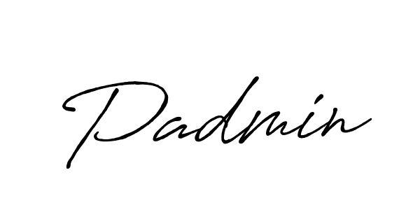 How to make Padmin signature? Antro_Vectra_Bolder is a professional autograph style. Create handwritten signature for Padmin name. Padmin signature style 7 images and pictures png