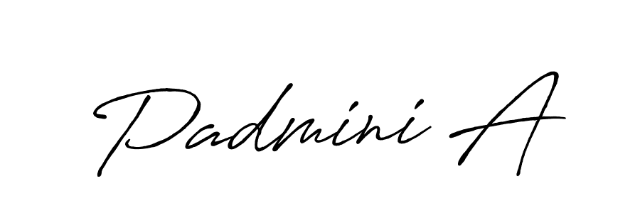 How to make Padmini A signature? Antro_Vectra_Bolder is a professional autograph style. Create handwritten signature for Padmini A name. Padmini A signature style 7 images and pictures png